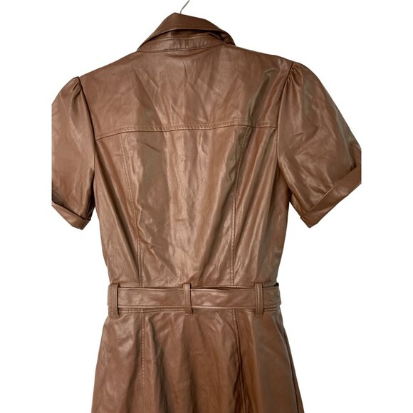 NWT Paige For Anthropologie XS Amina Dress Buttery Faux Leather RII10587 $299 - Picture 8 of 11